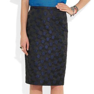 JCrew Polka-Dot Jacquard Sateen Pencil Skirt NWT 4